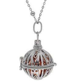 Colgante Liska Acero Bicolor Rose Llamador Ángel KLA199 Luna Circonitas