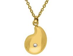 Colgante Liska Acero Dorado Llamador Ángel KLA213 Pulido En Brillo