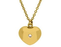 Colgante Liska Acero Dorado Llamador Ángel KLA219 Corazón En Brillo