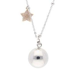 Colgante Liska Acero Llamador Ángel KLA139-D Estrella Circonitas