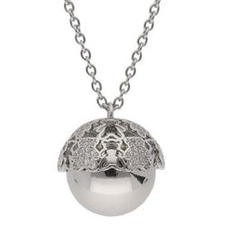 Colgante Liska Acero Llamador Ángel KLA191 Niña Circonitas