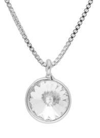 Colgante Liska Plata 9mm LSW2015CL-B Cristal Blanco