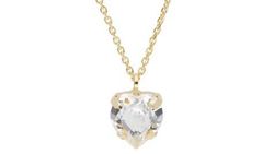 Colgante Liska Plata Dorada LSW4355CL-D Cristal Corazón