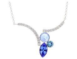 Colgante Liska Plata LSW0202CL-A Cristales Azules