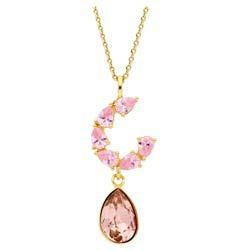 Colgante Liska Plata LSW0203CL-GR Cristales Rosados