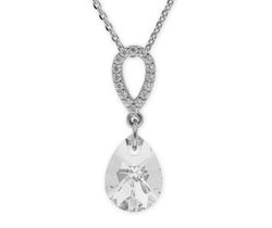 Colgante Liska Plata LSW084CL Cristales Blancos