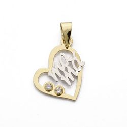 Colgante Mama Corazón Oro 18kts 17x13mm 16234