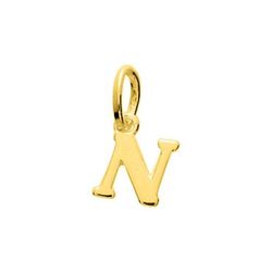 Colgante Metal Chapado Oro Argyor MRM (CH)106527.N Letra N en Brillo