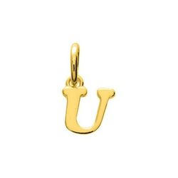 Colgante Metal Chapado Oro Argyor MRM (CH)106527.U Letra U en Brillo