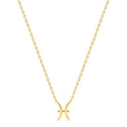 Colgante Metal Chapado Oro Argyor MRM (CH)132705.12 Zodiaco Piscis En Brillo