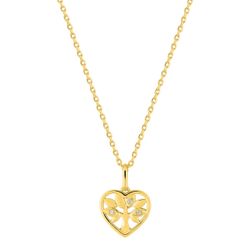 Colgante Metal Chapado Oro Argyor MRM (CH)132755.1 Corazón-Árbol Circonitas