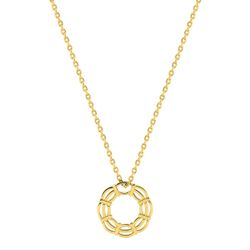 Colgante Metal Chapado Oro Argyor MRM (CH)132767 Círculo Calado