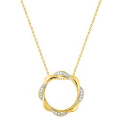 Colgante Metal Chapado Oro Argyor MRM (CH)132775.1 Aro Entorchado Circonitas