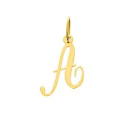 Colgante Metal Chapado Oro Argyor MRM (CH)136185.A Letra A en Brillo