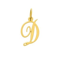 Colgante Metal Chapado Oro Argyor MRM (CH)136185.D Letra D en Brillo