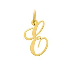 Colgante Metal Chapado Oro Argyor MRM (CH)136185.E Letra E en Brillo