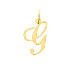 Colgante Metal Chapado Oro Argyor MRM (CH)136185.G Letra G en Brillo