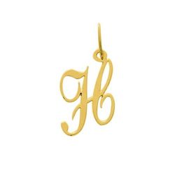 Colgante Metal Chapado Oro Argyor MRM (CH)136185.H Letra H en Brillo