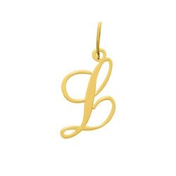 Colgante Metal Chapado Oro Argyor MRM (CH)136185.L Letra L en Brillo