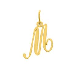 Colgante Metal Chapado Oro Argyor MRM (CH)136185.M Letra M en Brillo