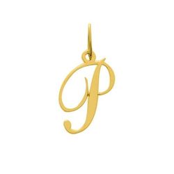 Colgante Metal Chapado Oro Argyor MRM (CH)136185.P Letra P en Brillo