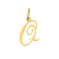 Colgante Metal Chapado Oro Argyor MRM (CH)136185.Q Letra Q en Brillo