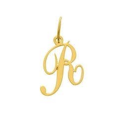 Colgante Metal Chapado Oro Argyor MRM (CH)136185.R Letra R en Brillo