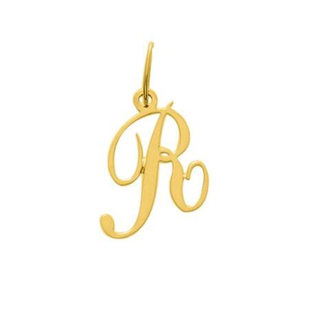 Colgante Metal Chapado Oro Argyor MRM Mujer (CH)136185.R Letra R En Brillo