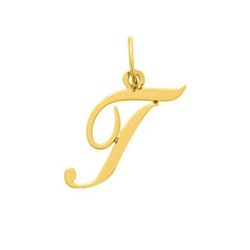 Colgante Metal Chapado Oro Argyor MRM (CH)136185.T Letra T en Brillo