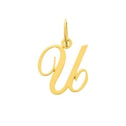 Colgante Metal Chapado Oro Argyor MRM (CH)136185.U Letra U en Brillo