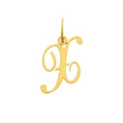 Colgante Metal Chapado Oro Argyor MRM (CH)136185.X Letra X en Brillo