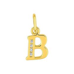 Colgante Metal Chapado Oro Argyor MRM (CH)136286.1B Letra B C. Circonitas