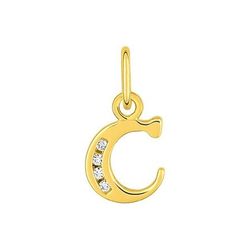 Colgante Metal Chapado Oro Argyor MRM (CH)136286.1C Letra C C. Circonitas