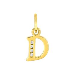 Colgante Metal Chapado Oro Argyor MRM (CH)136286.1D Letra D C. Circonitas