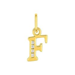 Colgante Metal Chapado Oro Argyor MRM (CH)136286.1F Letra F C. Circonitas