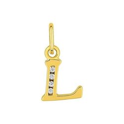 Colgante Metal Chapado Oro Argyor MRM (CH)136286.1L Letra L C. Circonitas