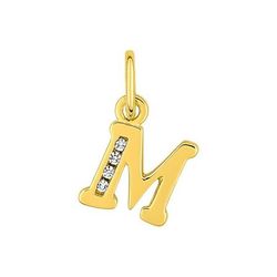Colgante Metal Chapado Oro Argyor MRM (CH)136286.1M Letra M C. Circonitas