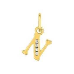 Colgante Metal Chapado Oro Argyor MRM (CH)136286.1N Letra N C. Circonitas