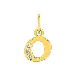 Colgante Metal Chapado Oro Argyor MRM (CH)136286.1O Letra O C. Circonitas