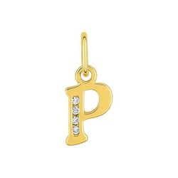 Colgante Metal Chapado Oro Argyor MRM (CH)136286.1P Letra P C. Circonitas