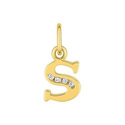 Colgante Metal Chapado Oro Argyor MRM (CH)136286.1S Letra S C. Circonitas