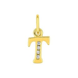 Colgante Metal Chapado Oro Argyor MRM (CH)136286.1T Letra T C. Circonitas