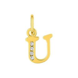 Colgante Metal Chapado Oro Argyor MRM (CH)136286.1U Letra U C. Circonitas