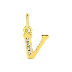 Colgante Metal Chapado Oro Argyor MRM (CH)136286.1V Letra V C. Circonitas