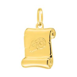 Colgante Metal Chapado Oro Argyor MRM (CH)136442.1 Pergamino Zodiaco Aries