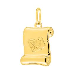 Colgante Metal Chapado Oro Argyor MRM (CH)136442.11 Pergamino Zodiaco Acuario