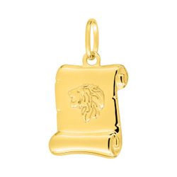 Colgante Metal Chapado Oro Argyor MRM (CH)136442.5 Pergamino Zodiaco Leo