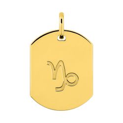 Colgante Metal Chapado Oro Argyor MRM (CH)136471.10 Placa Zodiaco Capricornio
