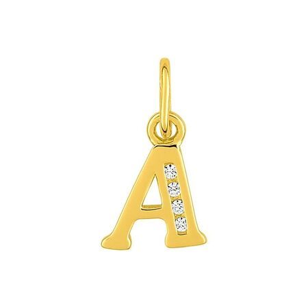 Colgante Metal Chapado Oro Argyor MRM Mujer (CH)136286.1A Letra A C. Circonitas