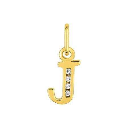 Colgante Metal Chapado Oro Argyor MRM Mujer (CH)136286.1J Letra J C. Circonitas